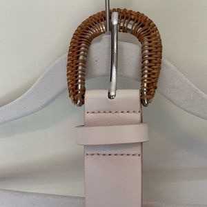 Rattan buckle belt